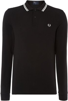 Fred Perry Men's Twin Tipped Long Sleeved Polo