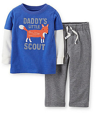 Carter's Carter ́s Newborn-24 Months Daddy ́s Little Scout Slider Tee & Pant Set