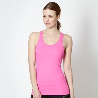 Under Armour Pink ribbed racer back tank top