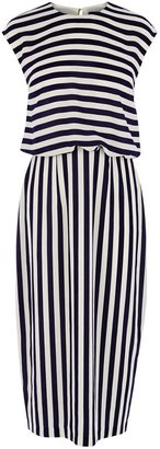 Oasis Stripe midi dress