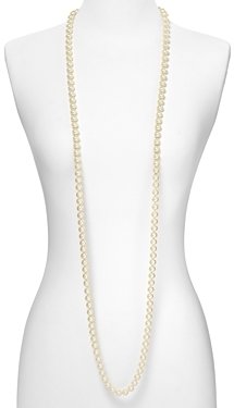 Carolee Simulated Pearl Rope Necklace, 72L