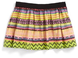 Milly Minis Raffia' Gathered Skirt (Toddler Girls, Little Girls & Big Girls)