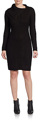 Calvin Klein Cable-Knit Sweater Dress