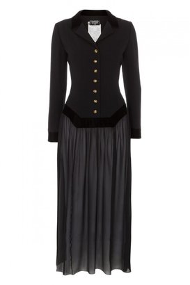 Chanel Wool & Sheer Silk Skirt Dress