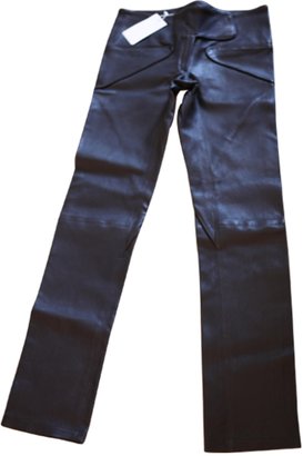 Leroy VERONIQUE Black Leather Trousers