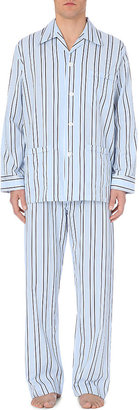 Derek Rose Varied Stripe Cotton Pjyama Set - for Men