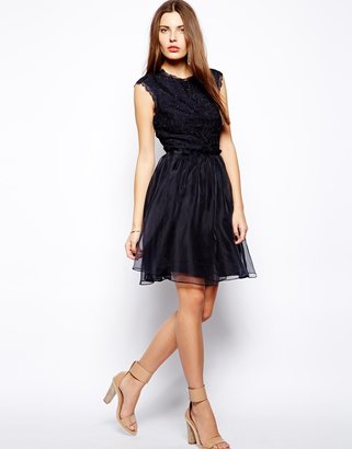 Ted Baker Occasion Dress with Lace Top and Full Skirt