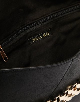 Miss KG Tate Envelope Clutch with Chain Detail