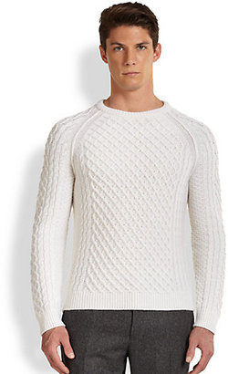 Vince Cashmere & Wool Cable-Knit Sweater