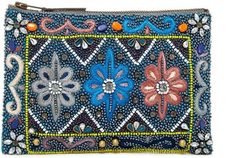 G Lish G-Lish Beaded Jewelry Pouch