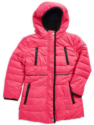 Hawke & Co Girls 2-6x Contrast Color Down Jacket