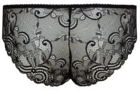 New Look Kelly Brook Shell Pink Lace Overlay Brazilian Briefs