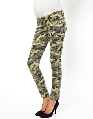 Mama Licious Maternity Camouflage Jeans