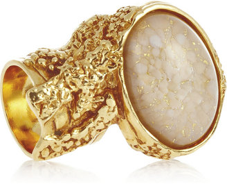 Yves Saint Laurent 2263 Yves Saint Laurent Arty gold-plated glass ring