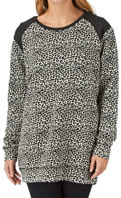 Maison Scotch Women's Leopard Raglan Sweatshirt