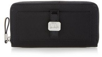 Ben de Lisi Principles by Designer black square tab zip around purse