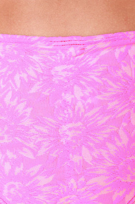 O'Neill Daisy Chain Pink Floral Print Bandeau Bikini