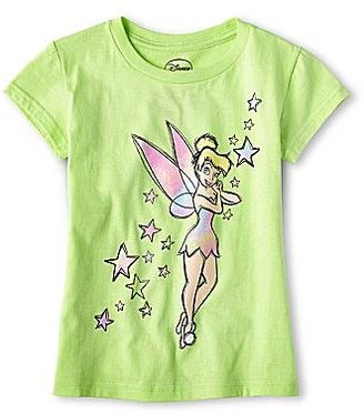 JCPenney Disney Tinker Bell and Stars Graphic Tee - Girls 2-12