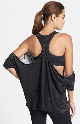 So Low Solow Oversize Supima® Cotton Cold Shoulder Racerback Tee