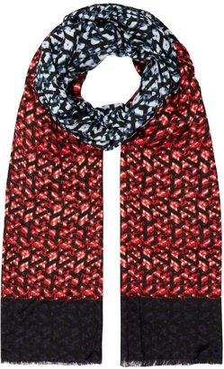 House of Fraser Planet Ombre Printed Scarf