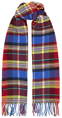 Polo Ralph Lauren Litchfield Bright Plaid Wool Scarf