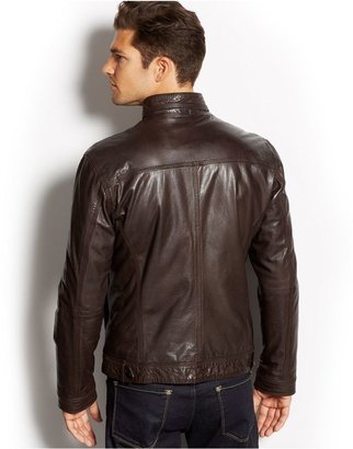 HUGO BOSS Lekon Leather Jacket