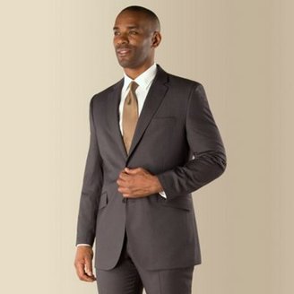 Centaur Big & Tall Grey narrow stripe big and tall 2 button suit jacket