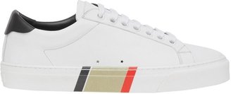 Burberry Bio-based Sole Stripe Print Leather Sneakers