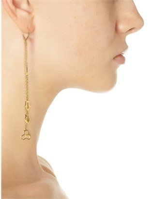 Jen Kao Gold All Charm Earrings