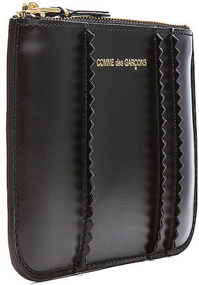 Comme des Garcons Raised Spike Small Pouch in Black | FWRD