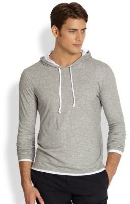 Vince Basic Double-Layer Hoodie