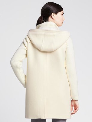 Banana Republic Heritage Sweater-Sleeve Duffle Coat
