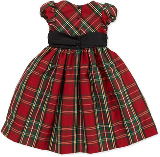 Ralph Lauren Childrenswear Tartan Plaid Party Dress, Red