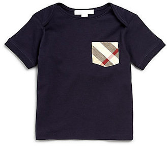 Burberry Infant's Check Patch Pocket Tee
