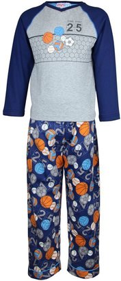 Mini ZZZ Girl`s sport time knit & flannel pyjama