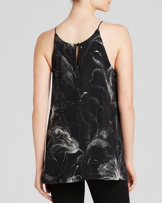 Milly Tank - Etched Floral Print Pleated