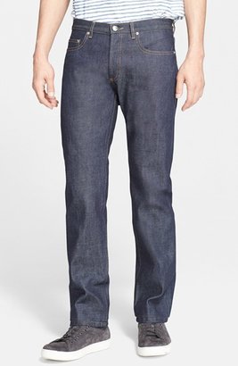A.P.C. 'New Standard' Slim Straight Leg Selvedge Jeans (Indigo)