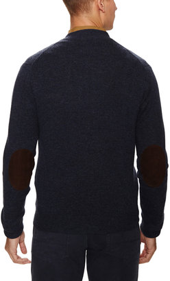 Gant Wool Classic Cardigan with Elbow Patches