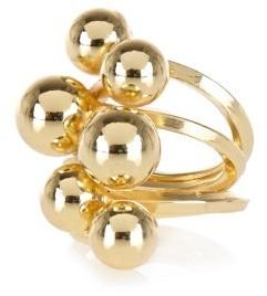 River Island Gold tone multi ball ring