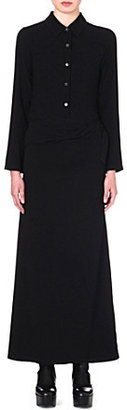 Ann Demeulemeester Button-up Black Maxi Dress