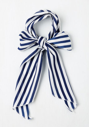 Ana Accessories Inc Bow to Stern Scarf in Navy Stripes
