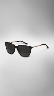 Burberry Check Wrapped Cat-Eye Sunglasses