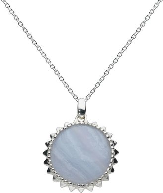 Kit Heath Blue Lace Agate Navajo Necklace