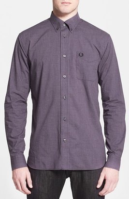 Fred Perry Extra Trim Fit Micro Gingham Sport Shirt