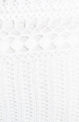 Velvet by Graham & Spencer Three Quarter Sleeve Crochet Shift Dress