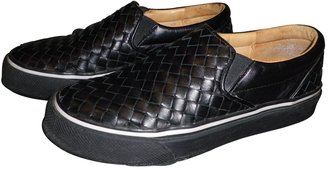 Bottega Veneta Black Leather Flats
