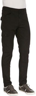 J Brand Jeans Trooper Cargo Twill Pants, Black