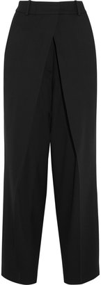McQ Pleated stretch-woven tapered pants