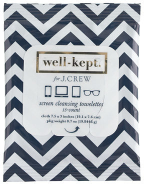 J.Crew Well-Kept® for screen cleansing towelettes