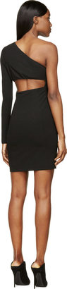 Versus Black Asymmetrical Anthony Vaccarello Edition Cut-Out Dress